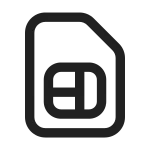 Sim SVG Icon